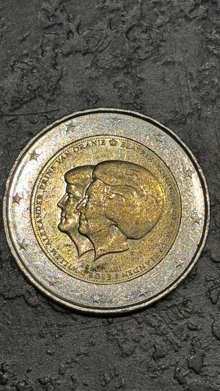 2 Euro Herdenkingsmunt Nederland 2013 Dubbelportret, Ophalen of Verzenden, Overige landen, 2 euro, Losse munt