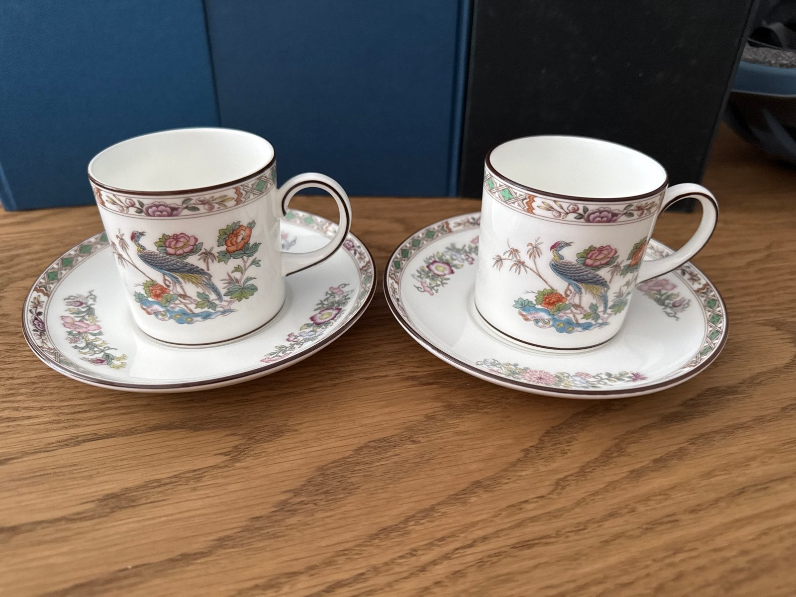 Wedgwood Kutani Crane Espressokopjes (2 stuks), Ophalen of Verzenden