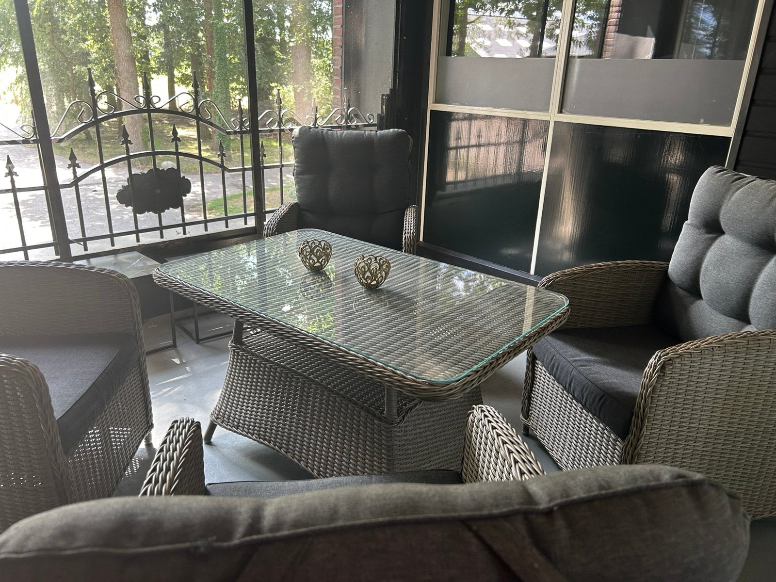 Luxe Outdoor Feelings tuinset – 4 verstelbare stoelen, Tuin en Terras, Ophalen, Zo goed als nieuw, Tuinset, Overige materialen