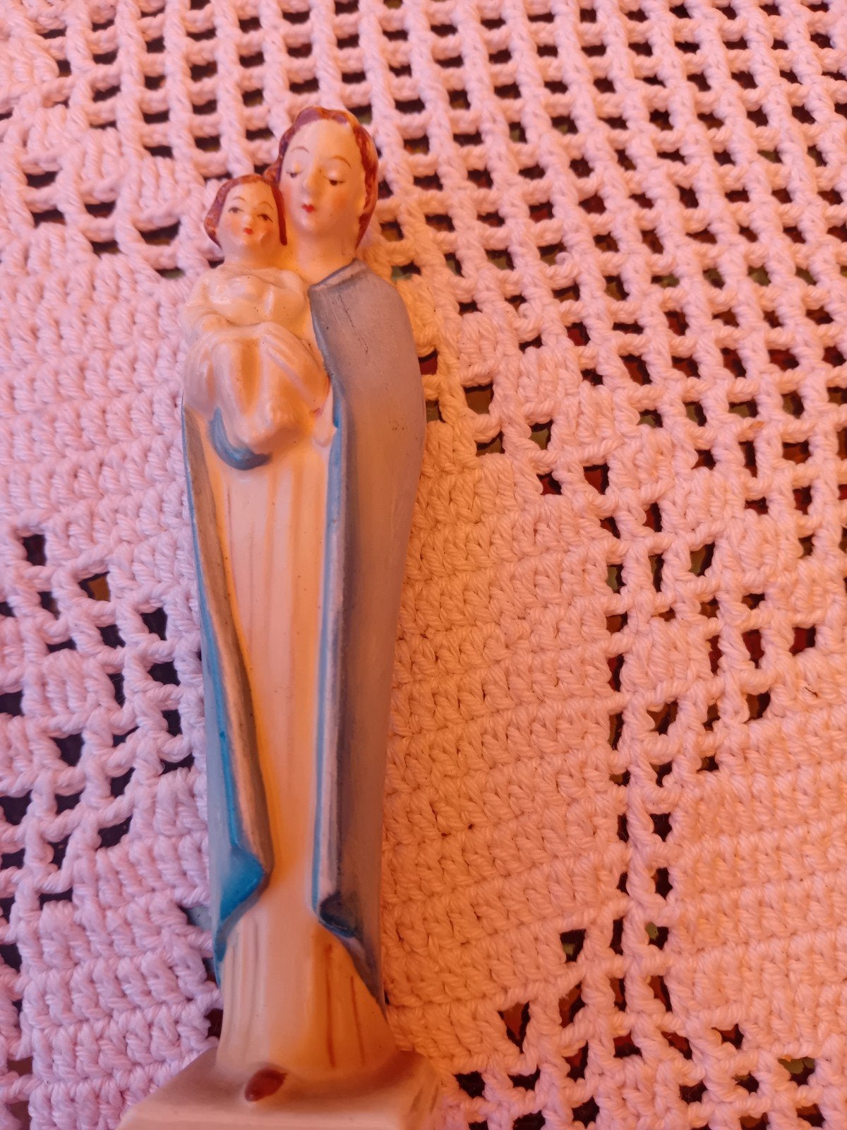 Vintage Maria met kind beeldje - W. Germany, Ophalen of Verzenden