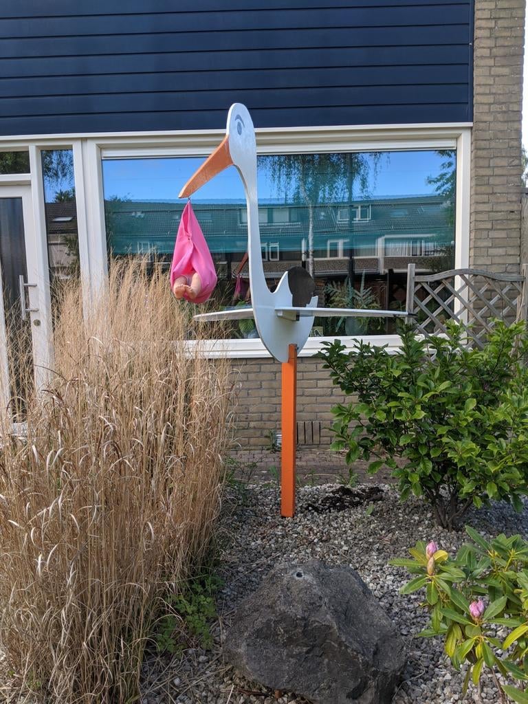 Ooievaar bij geboorte te huur, Ophalen of Verzenden