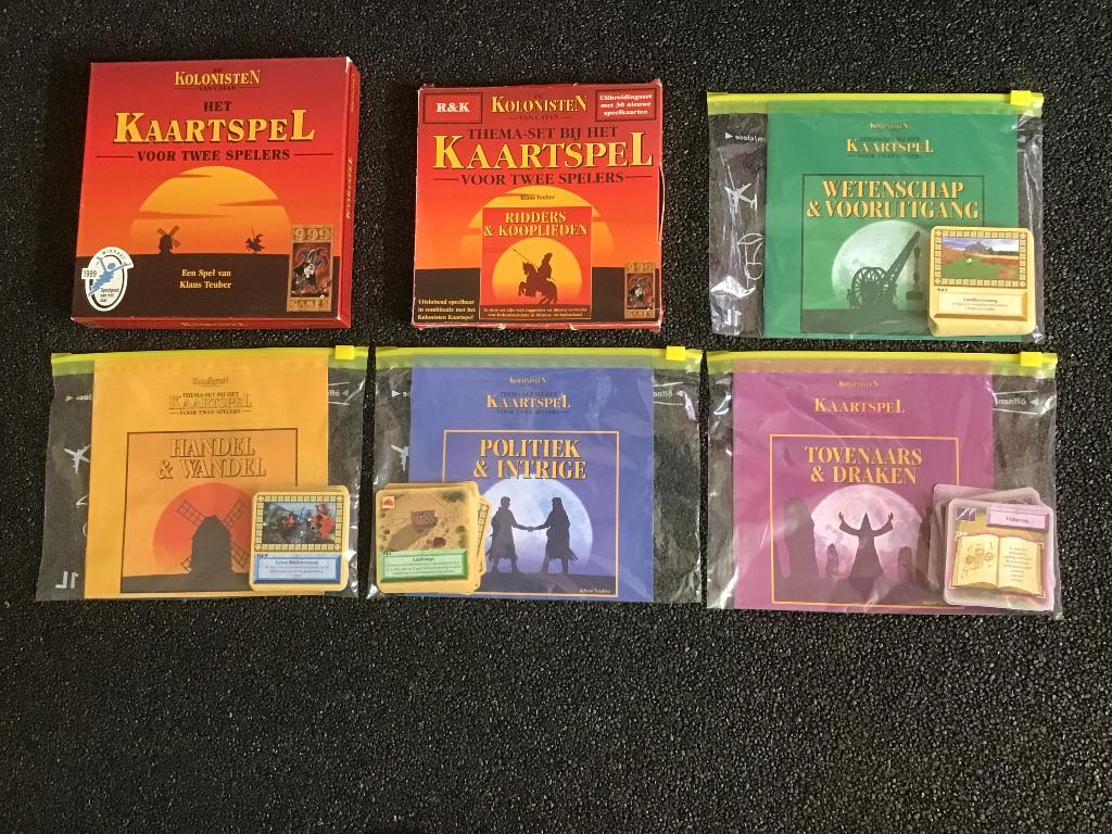 Kolonisten van catan met 5 uitbreidingssets, Een of twee spelers, Ophalen of Verzenden, Zo goed als nieuw, 999 Games