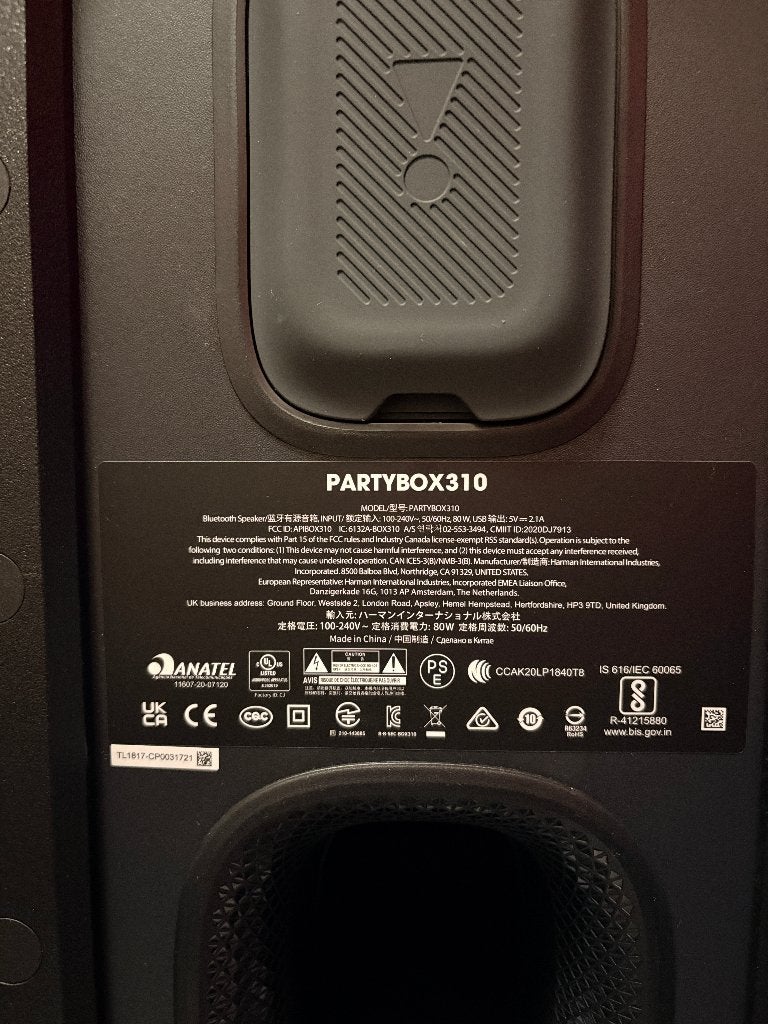 Foto 4 van JBL partybox 310