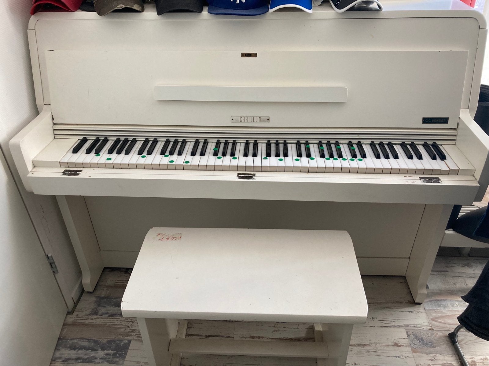 Mooi gebruikte Carillon piano - Bruin, Ophalen of Verzenden, Gebruikt, Bruin, Piano