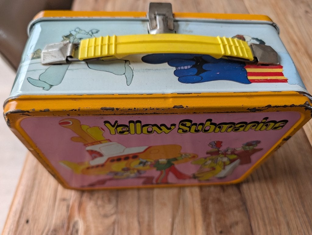 Lunch box vintage Beatles Yellow Submarine  1968, Ophalen of Verzenden