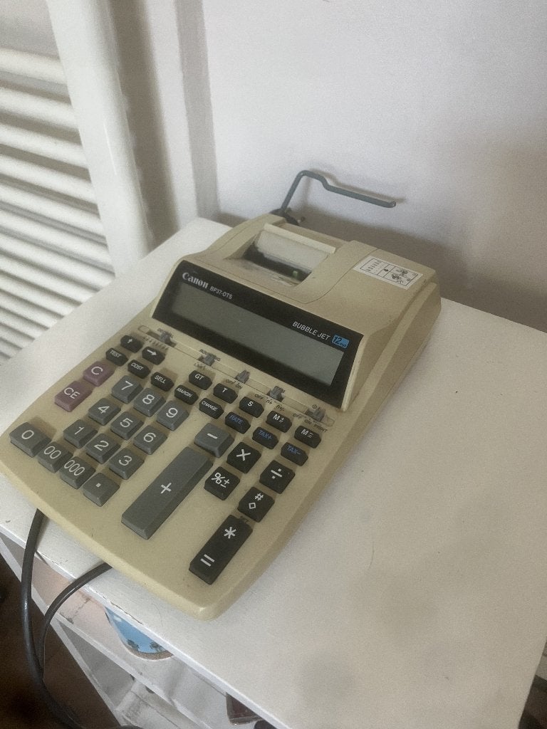 Canon BP37-DTS Rekenmachine met Printer (Bubble Jet), Ophalen of Verzenden, Gebruikt