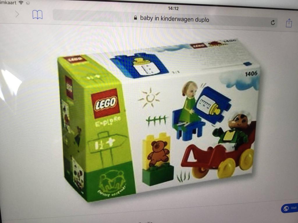 Lego Duplo E-xplore Baby in Kinderwagen Set 1406, Kinderen en Baby's, Speelgoed | Duplo en Lego, Gebruikt, Lego, Complete set
