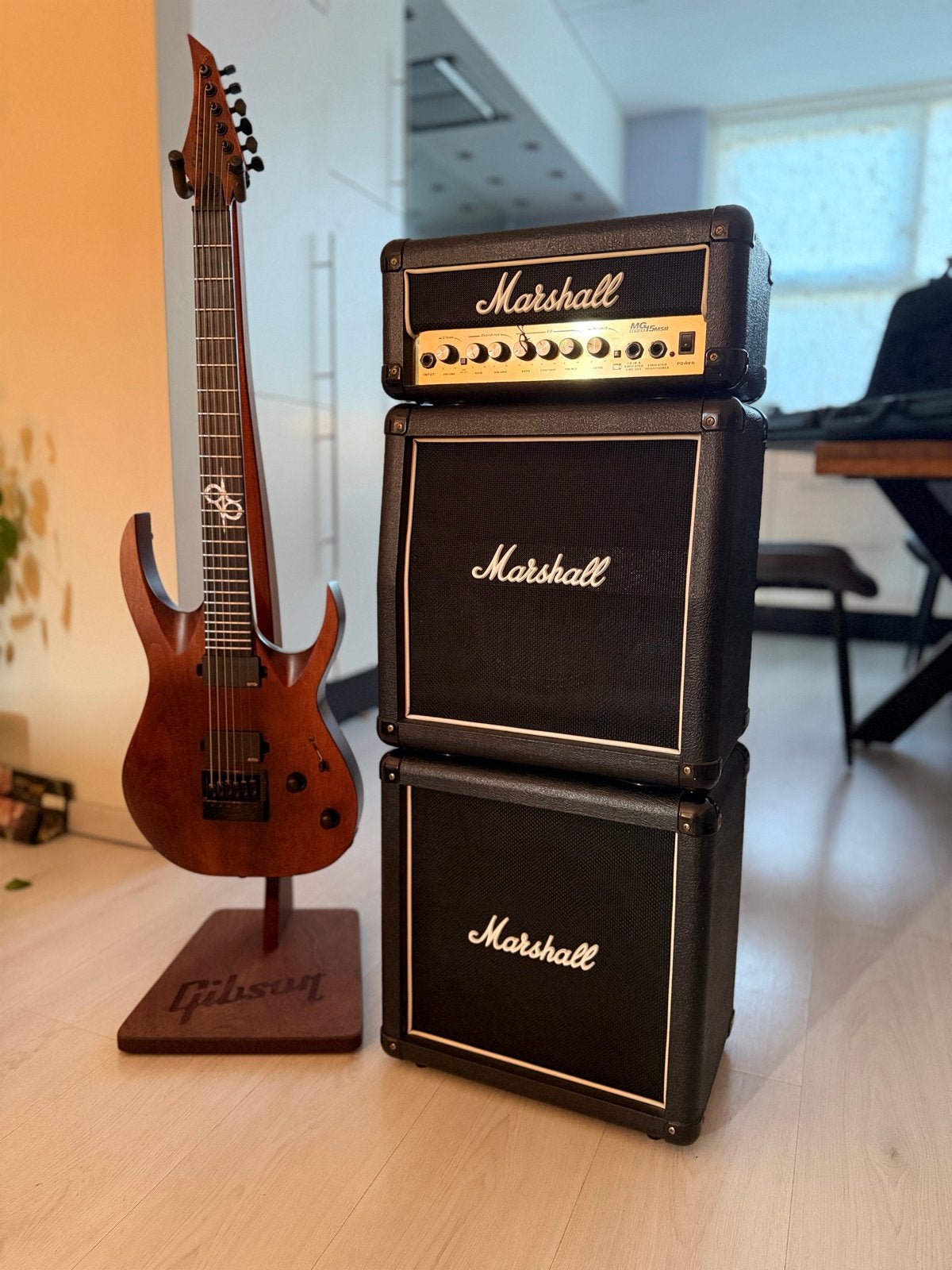 Zeldzame Marshall MG15 MSII Micro Stack - Perfecte Staat, Muziek en Instrumenten, Versterkers | Bas en Gitaar, Ophalen, Zo goed als nieuw