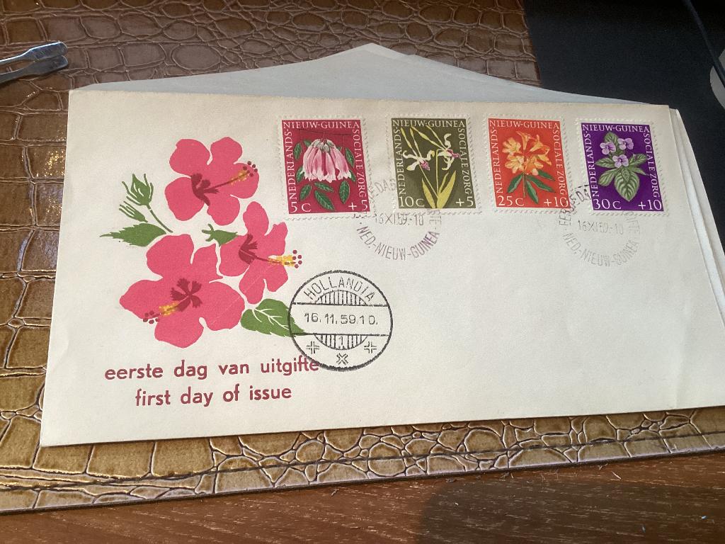No504 Nieuw Guinea E3 Heb ook van Nederland jaargangen fdc, Postzegels en Munten, Postzegels | Eerstedagenveloppen, Ophalen, Onbeschreven