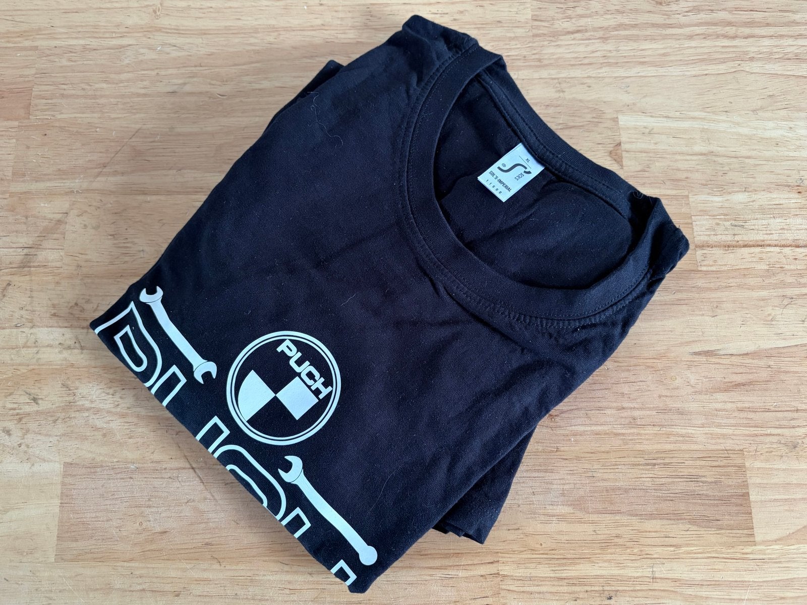 Nieuw Zwart Puch T-shirt "Build Not Bought" - Maat XL, Verzenden, Nieuw