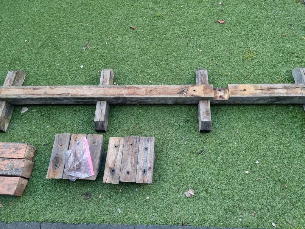 Pergola, Tuin en Terras, Palen, Balken en Planken, Ophalen, Gebruikt, Hardhout, 250 cm of meer