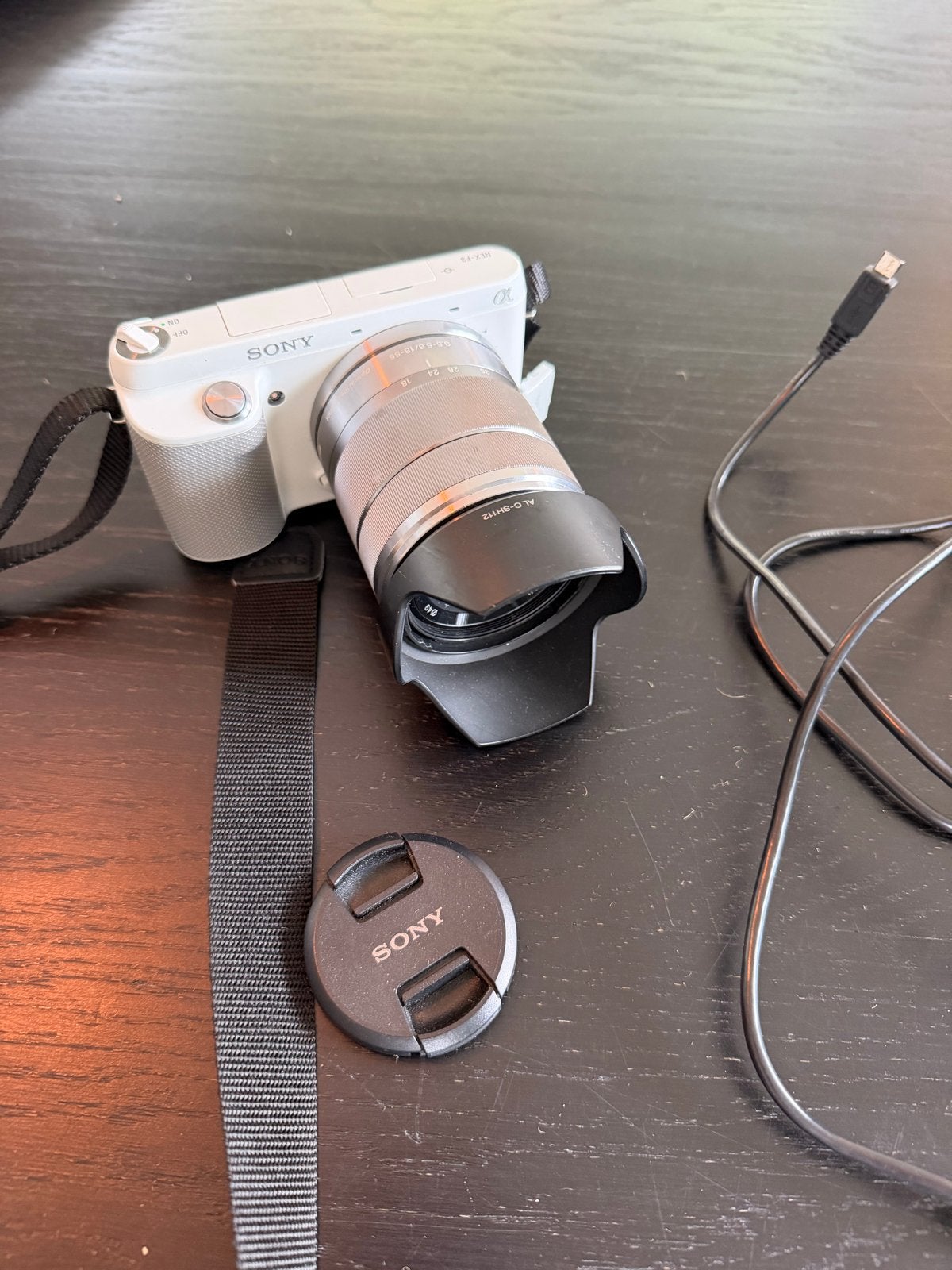Sony NEX-F3 Systeemcamera met E 3.5-5.6/18-55 OSS lens, Audio, Tv en Foto, Fotocamera's Digitaal, Gebruikt, Beeldstabilisatie