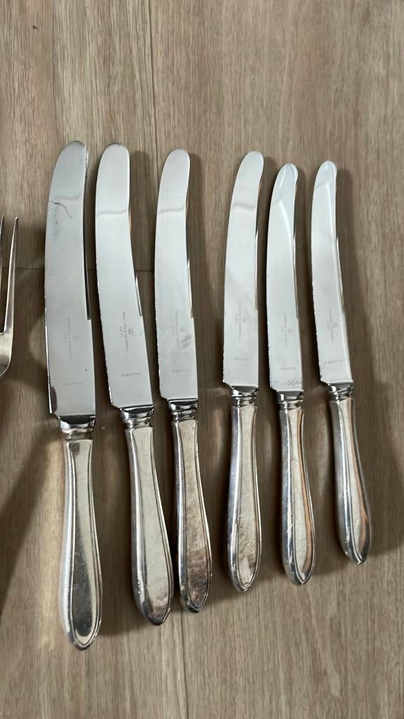 Verzilverde messen Keltum Puntfilet / gerritsen & van kempen, Ophalen of Verzenden, Zilver