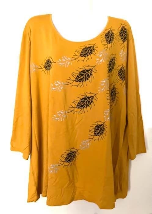 Bonita okergele top maat 46/48[vj], Ophalen of Verzenden, Zo goed als nieuw, Geel, Shirt of Top