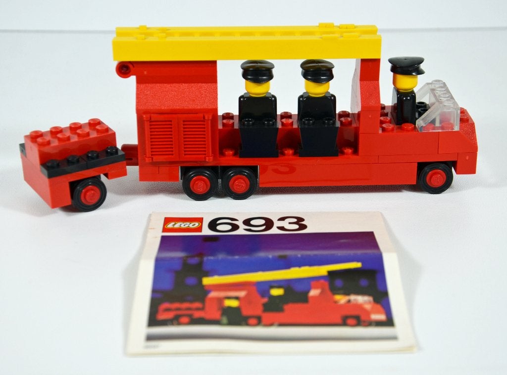 LEGO 693 Brandweerauto, Kinderen en Baby's, Gebruikt, Overige thema's, Lego, Ophalen of Verzenden