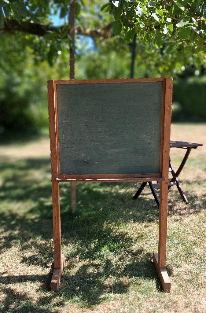 schoolbord, Ophalen, Gebruikt, Krijtbord