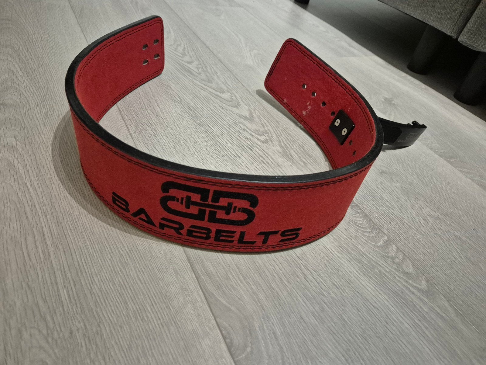 Barbelts Halterriem - Rood (Maat M), Ophalen of Verzenden, Zo goed als nieuw, Buik, Halterriem