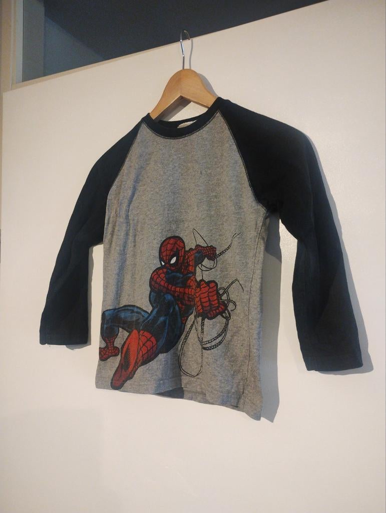 Spiderman shirt lange mouwen voor jongens, Gebruikt, Ophalen of Verzenden, Marvel, Shirt of Longsleeve