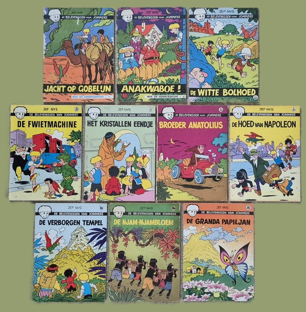 JOMMEKE | 11 albums | Jef Nys | in 1 koop | 10x 1e druk, Ophalen of Verzenden, Meerdere stripboeken, Gelezen, Jef Nys