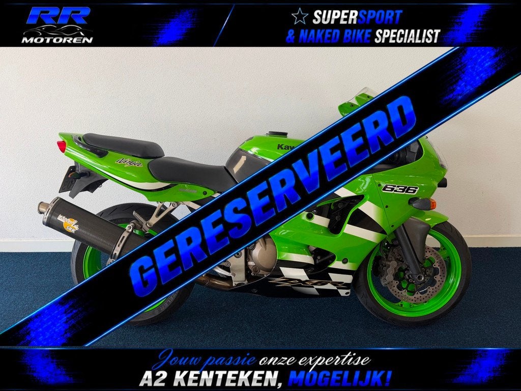 Kawasaki Sport Ninja ZX 6R / GEHEEL ORIGINEEL / LEO-VINCE UI, Bedrijf, Super Sport, Meer dan 35 kW, Sportuitlaat