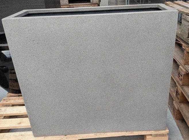 Plantenbak lichtgrijs polyester 80x30x68, Tuin en Terras, Bloembakken en Plantenbakken, Ophalen, Kunststof, Nieuw, Balkon
