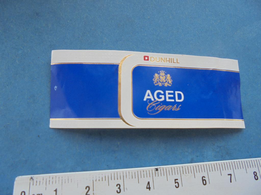 Sigarenband DUNHILL Aged Cigars uit Dominican Republic, Ophalen of Verzenden, Zo goed als nieuw, Sigarenbandjes