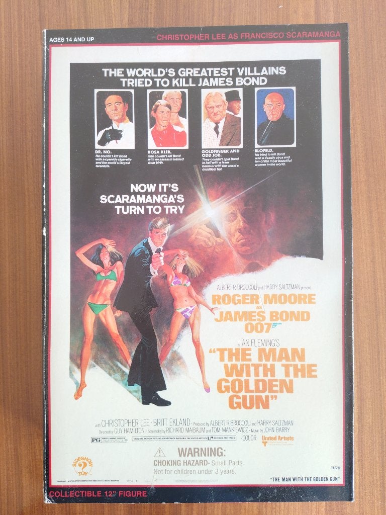 Sideshow James Bond Scaramanga 1/6 Figure 007, Ophalen of Verzenden, Zo goed als nieuw, Film, Actiefiguur of Pop