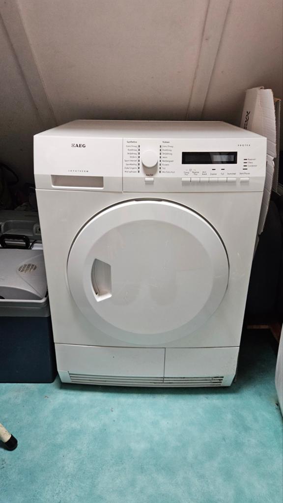 AEG Lavatherm warmtepomp droger 7kg A+, Ophalen, 6 tot 8 kg, Gebruikt, Overige typen