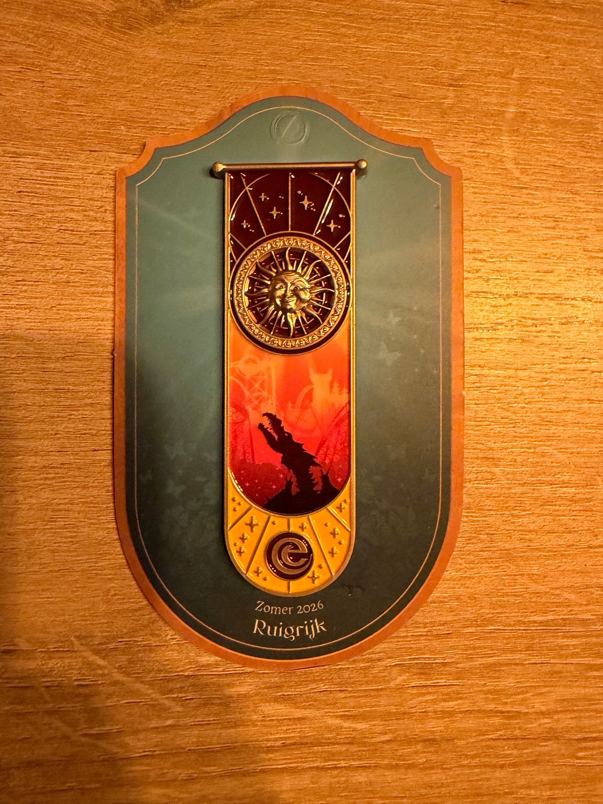 Efteling Zomer 2026 Ruigrijk Pin - Nummer 2, Verzamelen, Efteling, Ophalen of Verzenden, Nieuw, Button of Speldje