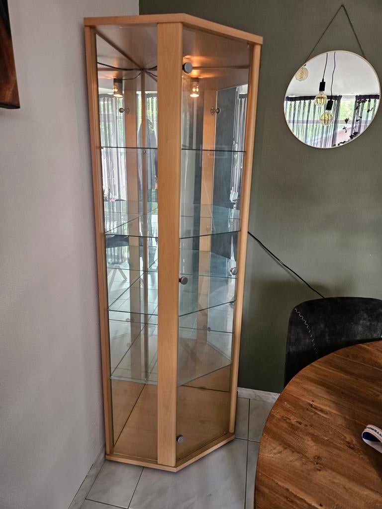 Vitrinekast, Huis en Inrichting, Kasten | Vitrinekasten, Ophalen, Met plank(en), 50 tot 100 cm, 150 tot 200 cm