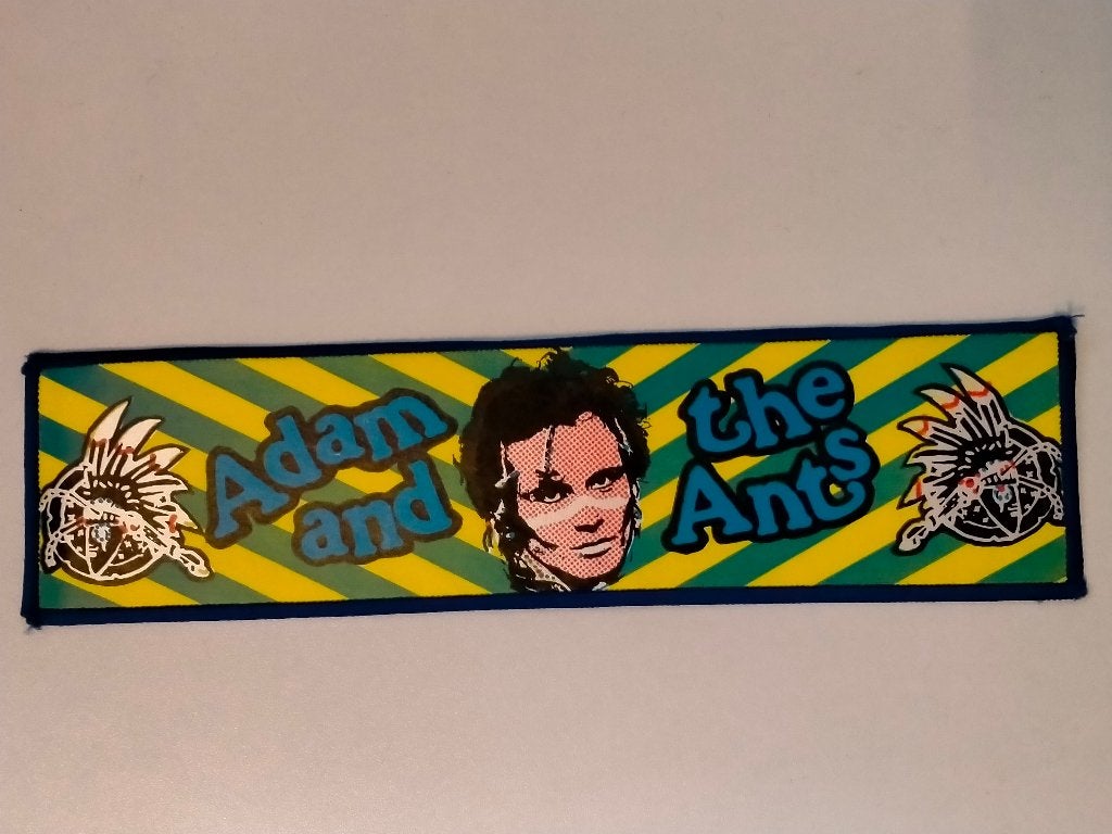 Adam and the ants ANTZ punk vintage superstrip patch RARE, Ophalen of Verzenden, Zo goed als nieuw, Kleding