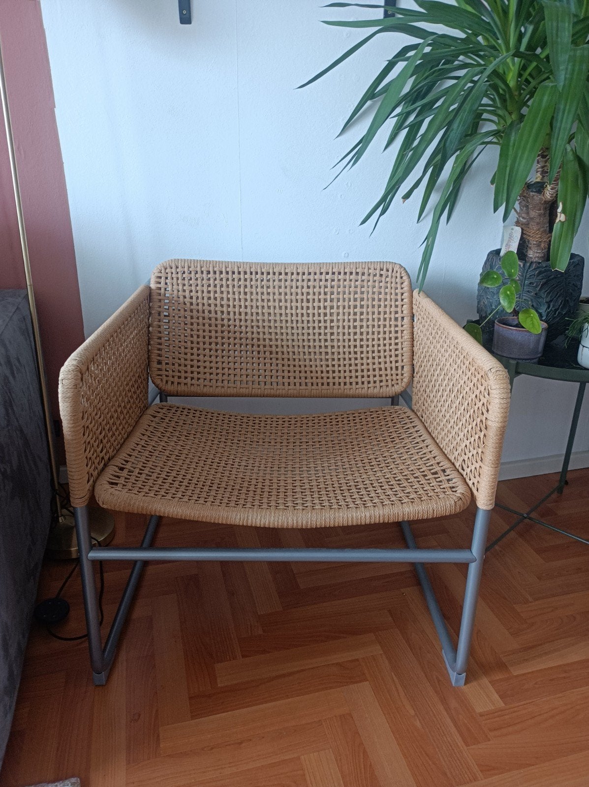 Mooie rotan stoel - IKEA samenwerking limited collection, Ophalen, Bruin, Modern, Scandinavisch, Bohemian, Riet of Rotan