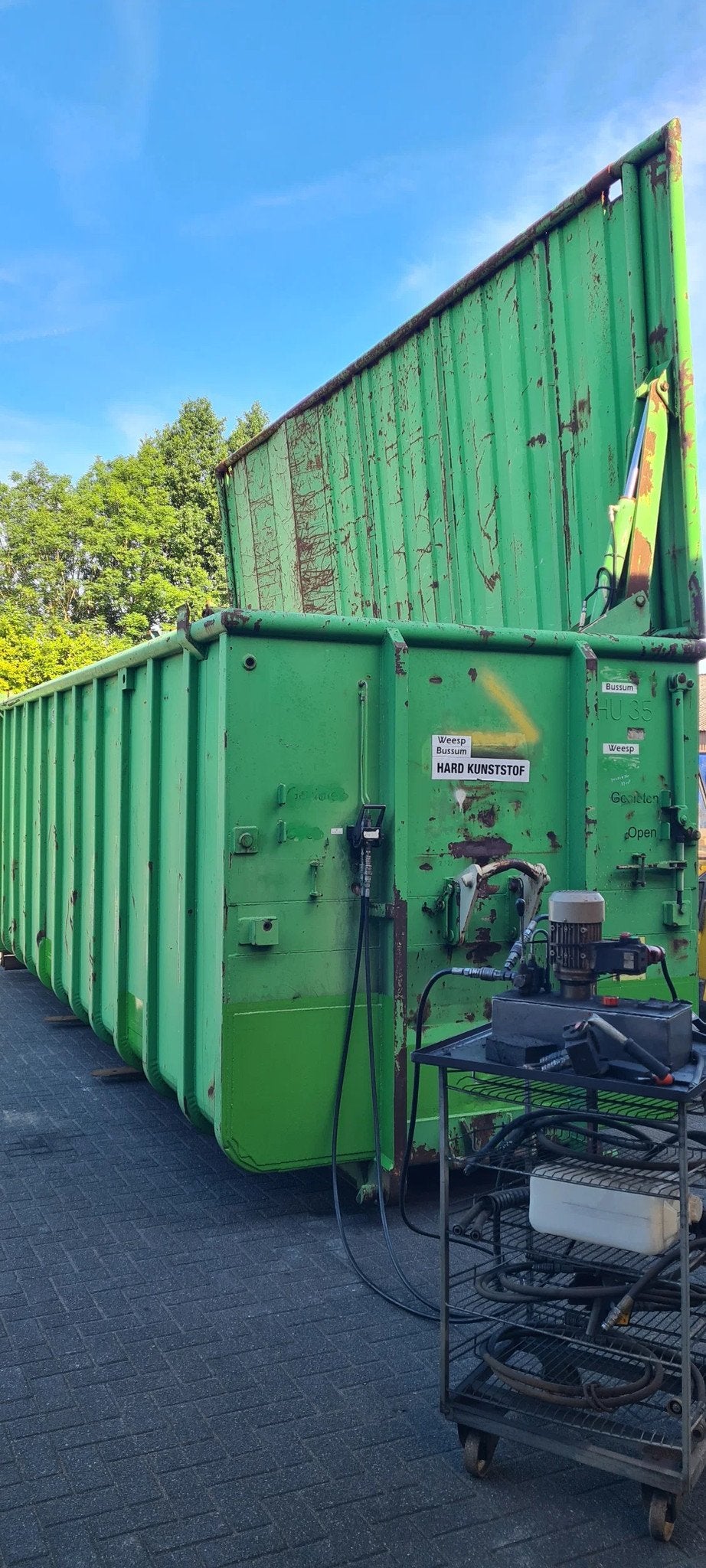 Container 38 M3 met Deksel