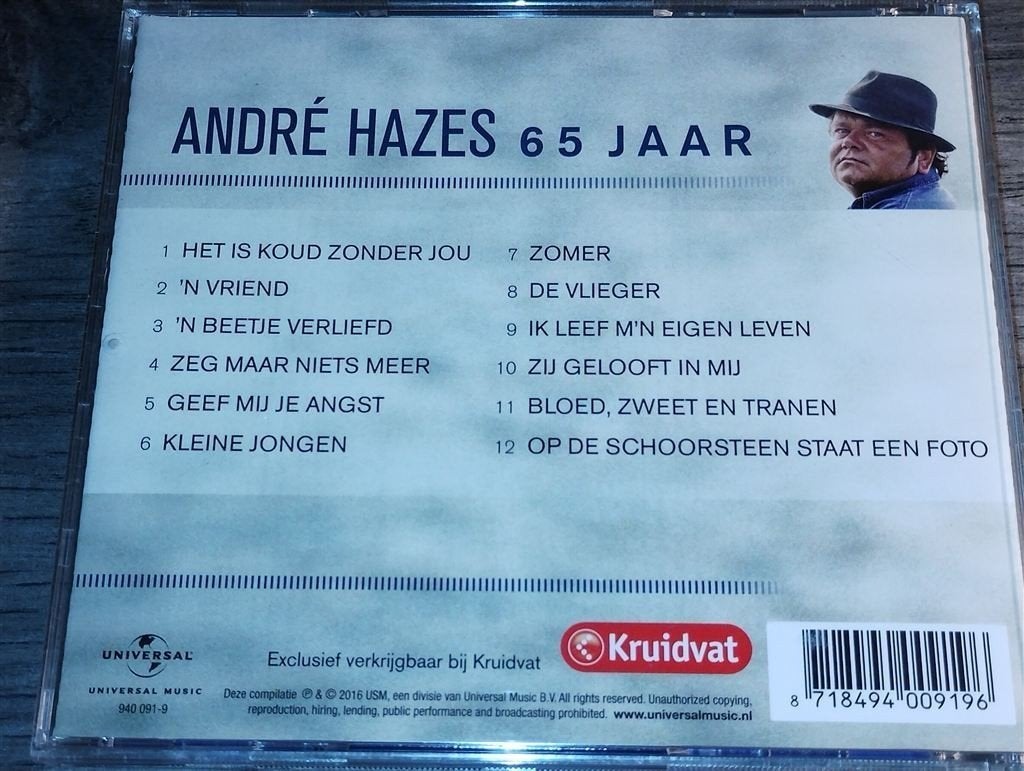Andre Hazes - 65 Jaar, Ophalen of Verzenden, Zo goed als nieuw, Levenslied of Smartlap