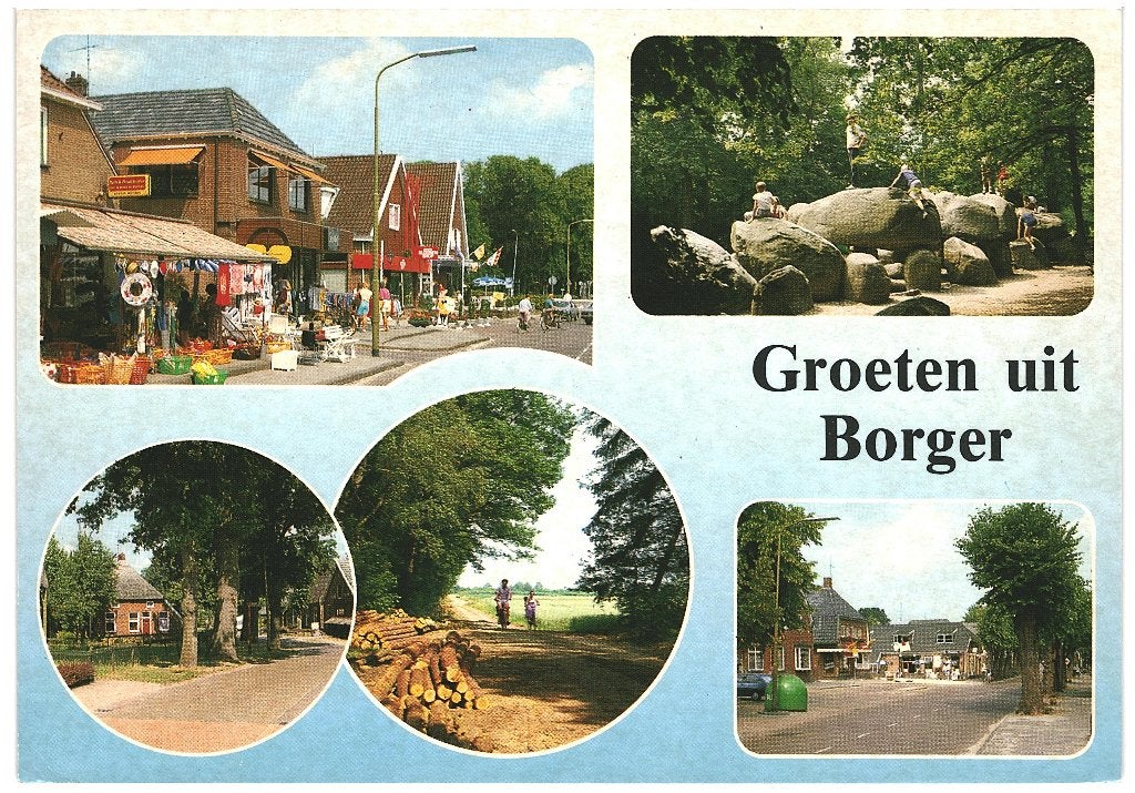 43761 Borger Drenthe Hunebed _Nette oude kaart Onbeschreven