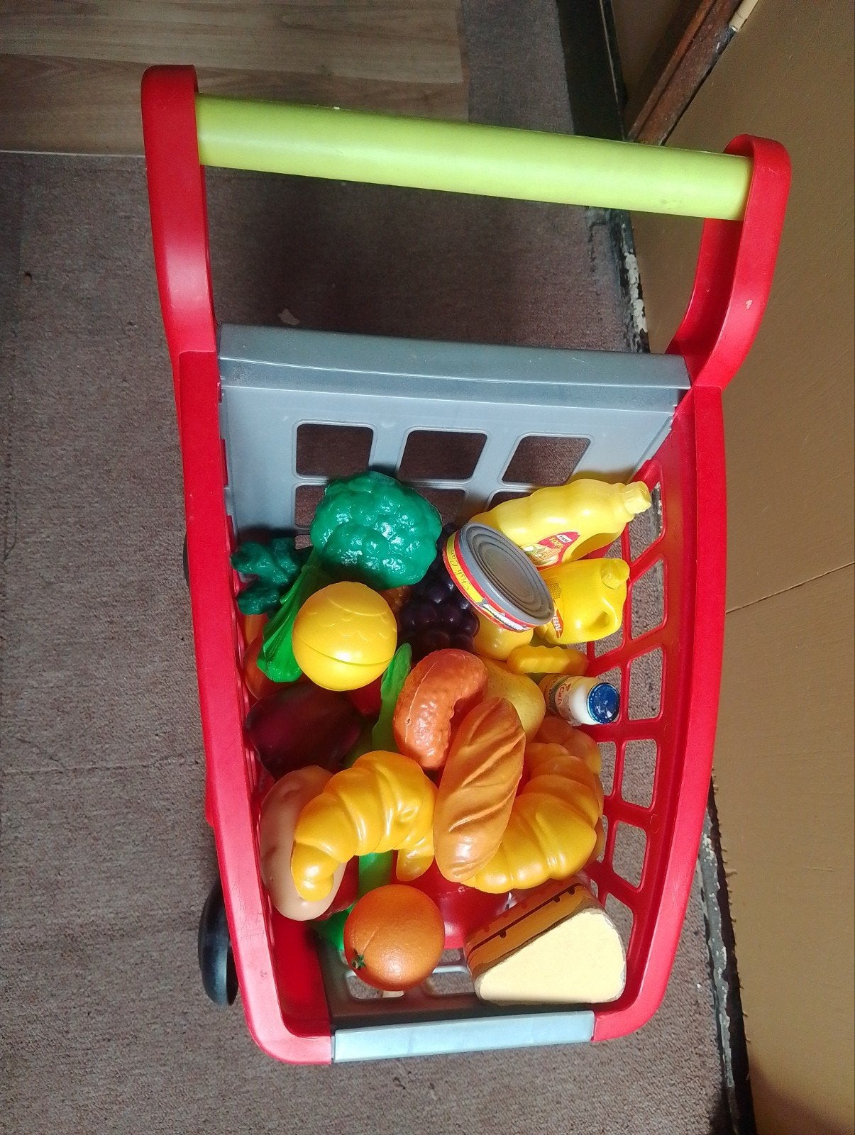 Boodschappenwagentje met speelgoedeten, Kinderen en Baby's, Ophalen, Gebruikt, Jongen of Meisje