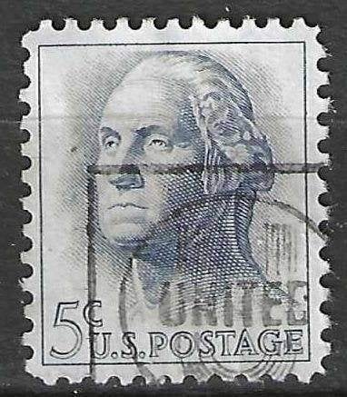 USA 1962/1963 - Yvert 741 - George Washington  (ST), Verzenden, Gestempeld, Noord-Amerika