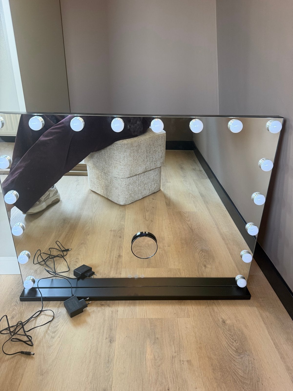 Hollywood Spiegel met Verlichting - Make-up Spiegel, Ophalen, Zo goed als nieuw, 100 tot 125 cm, Minder dan 100 cm