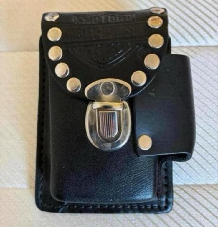 Harley Davidson sigarettentasje met aanstekerhouder, Ophalen of Verzenden, Nieuw, Overige typen