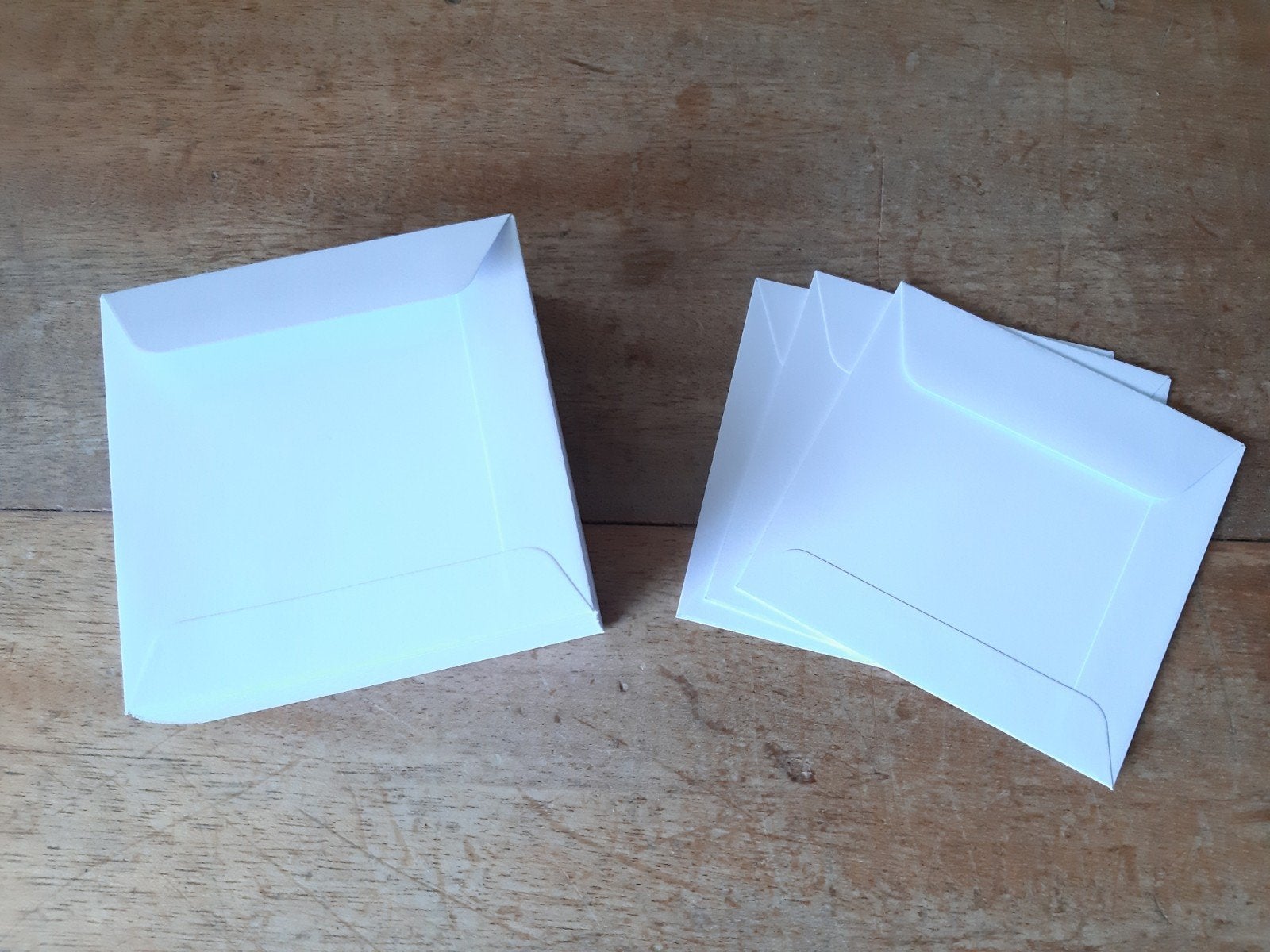 500x envelop wit vierkant 10x10 cm, Diversen, Ophalen of Verzenden, Nieuw