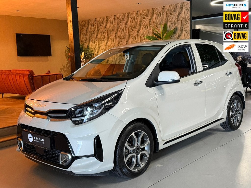 Kia Picanto 1.2 GT-Line|Automaat|Crème kleur|StoelVW|StuurV, Auto's, Kia, Gebruikt, Overige kleuren, Met garantie (alle), 4 stoelen