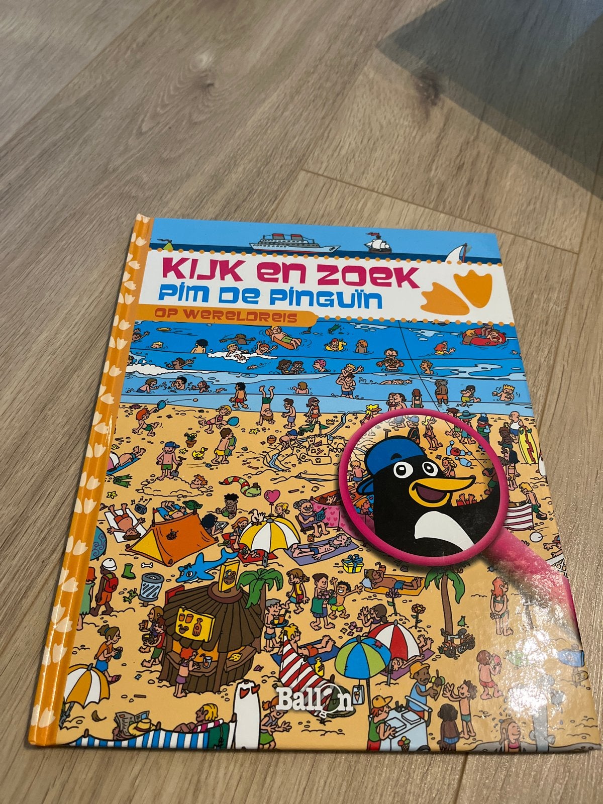 Kijk- en zoekboek: Pim de Pinguïn op Wereldreis, Ophalen of Verzenden, Zo goed als nieuw, Fictie algemeen