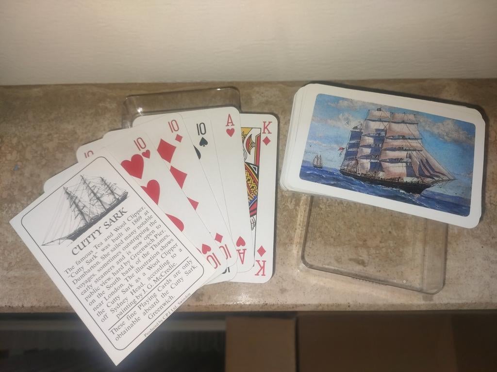 Cutty Sark Kaartspel met Inlay in Plastic Doosje, Vijf spelers of meer, Ophalen of Verzenden, Zo goed als nieuw