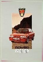 Rover 200 incl Coupe en/of Cabriolet brochure/auto folder, Ophalen of Verzenden, Zo goed als nieuw, Overige merken