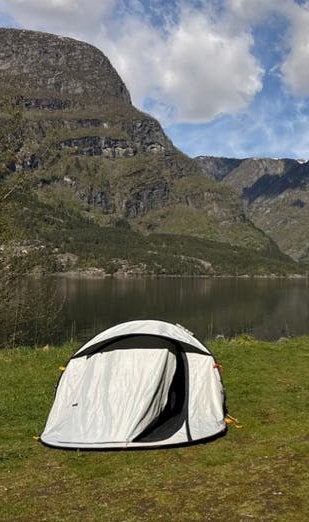 Quechua 2 seconds 2 pop up tent, Ophalen, Zo goed als nieuw, Tot en met 2