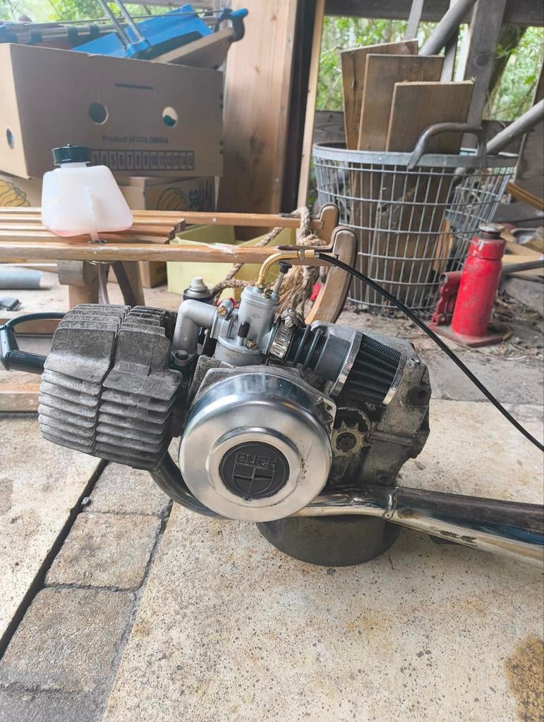 Puch maxi blok met bullet uitlaat, Ophalen, Blok