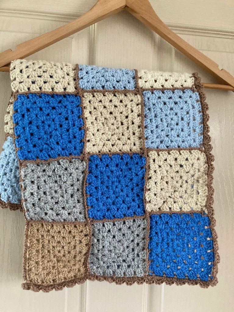 Babydekentje gehaakt 65x65 cm, Ophalen of Verzenden, Nieuw, Deken