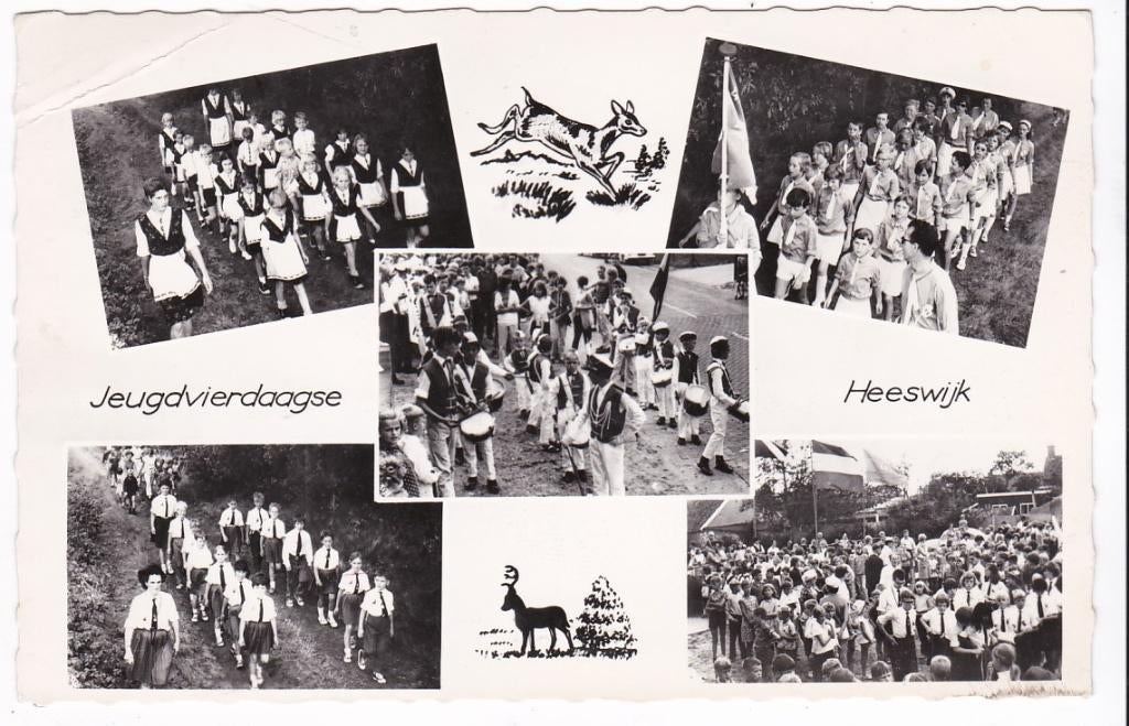 Heeswijk. Jeugd-vierdaagse 1968., Verzenden, 1960 tot 1980, Gelopen, Noord-Brabant