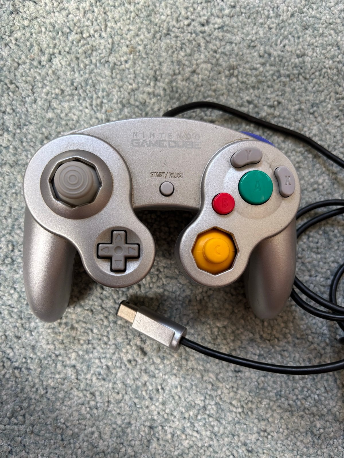 Nintendo GameCube Controller - Zilver met garantie, Nintendo, Overige genres, 1 speler, _
