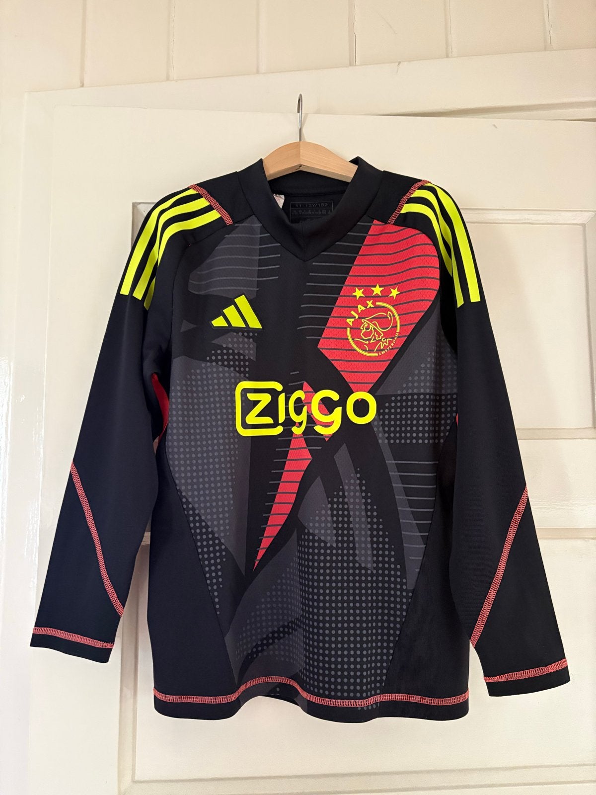 Ajax keeper tenue 11-12 jaar (maat 152) - Shirt en Broekje, Kinderen en Baby's, Ophalen, Zo goed als nieuw, Jongen of Meisje, Setje